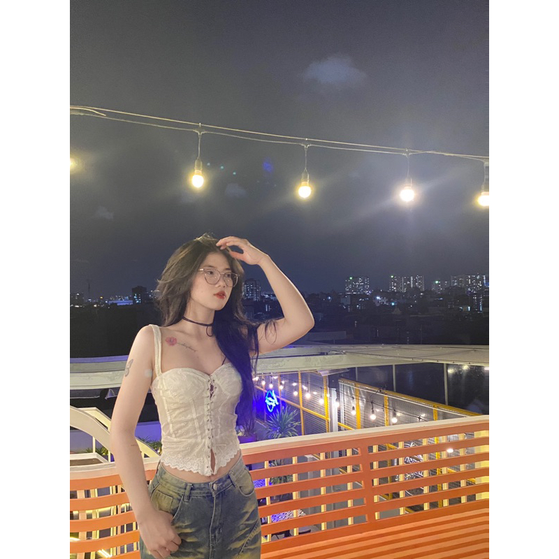 Áo croptop xương cá
