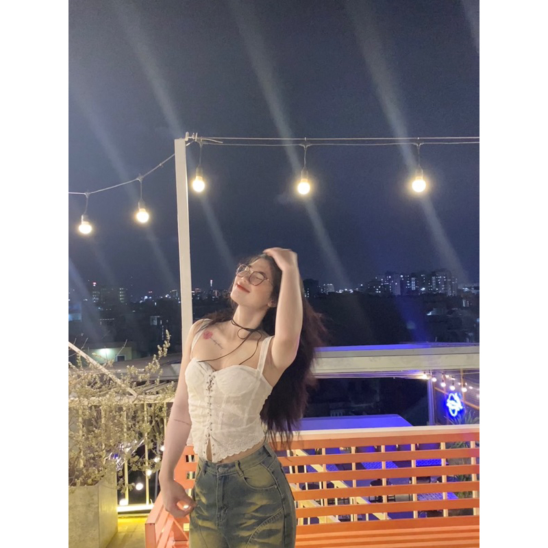 Áo croptop xương cá