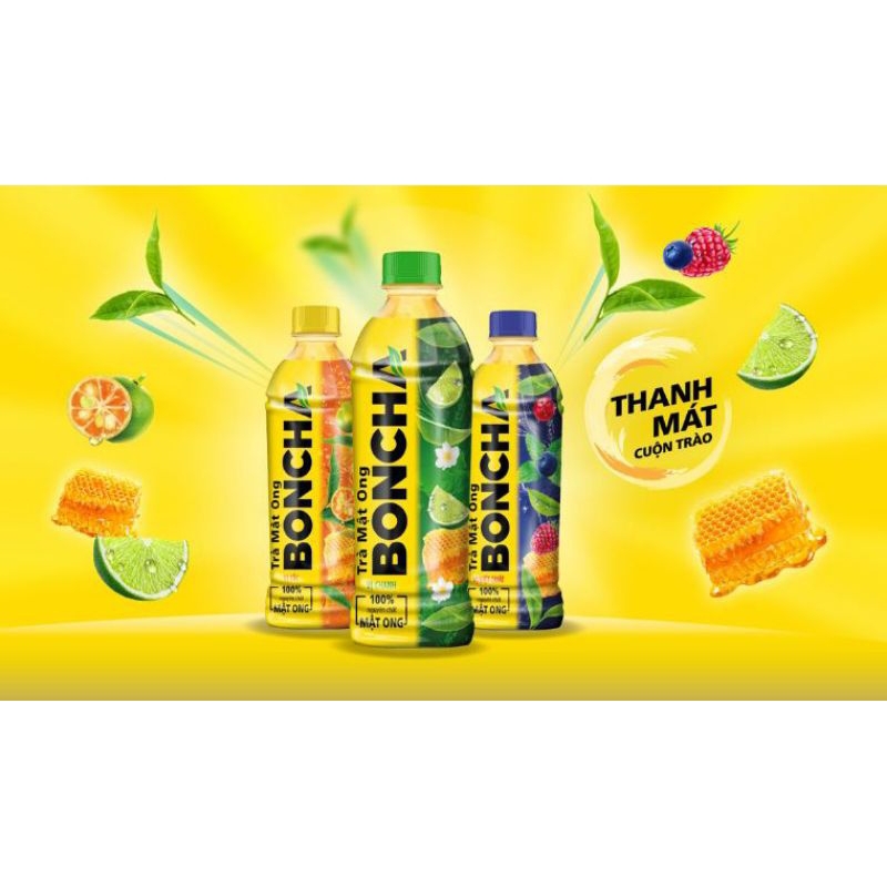 Trà Vị Tắc Mật Ong Boncha Chai Lớn 450ml
