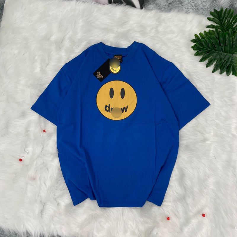 Áo Thun D.r.e.w mặt cười thun 100% cotton 2 chiều Form Unisex Nam Nữ - HÀNG ĐẦY ĐỦ TAG