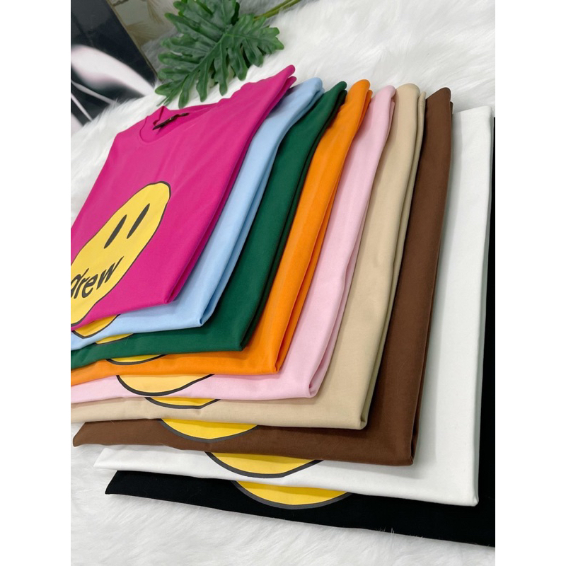 Áo Thun D.r.e.w mặt cười thun 100% cotton 2 chiều Form Unisex Nam Nữ - HÀNG ĐẦY ĐỦ TAG