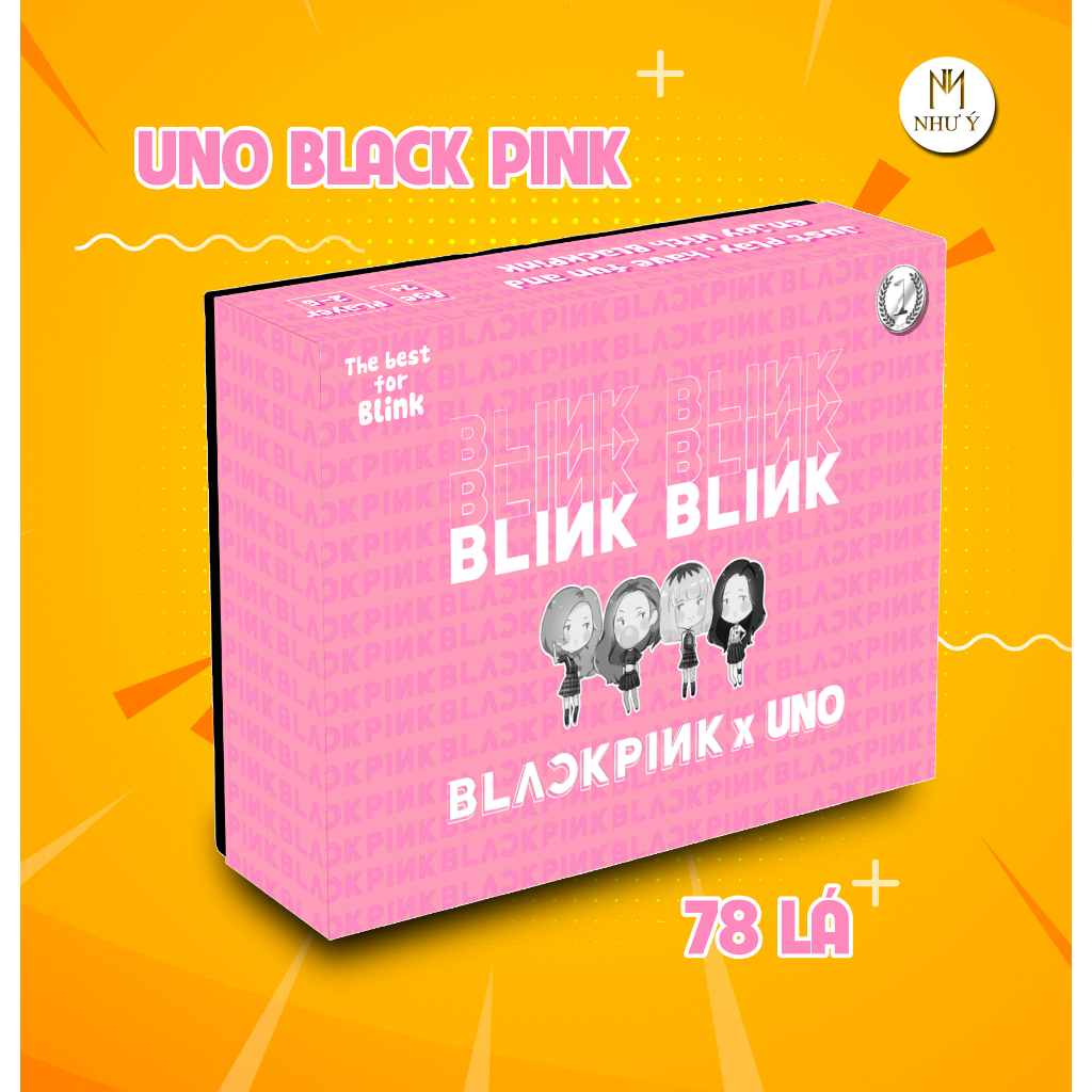 Bài Uno Blackpink 78 Lá Boardgame Chất Giấy Dày Xả Stress Giải Trí Đồ Chơi Vui