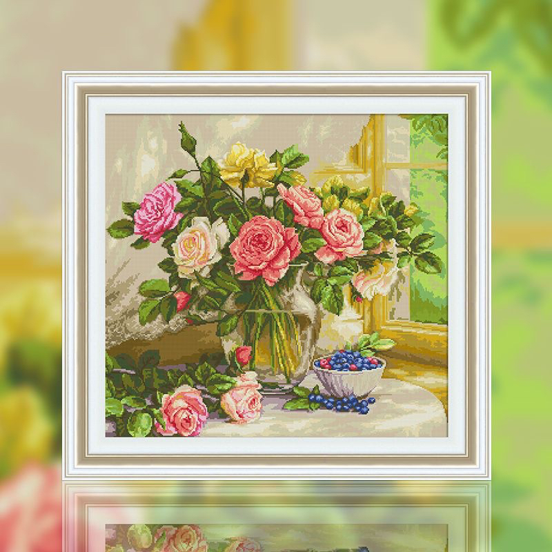 Tranh thêu chữ thập hãng Spring 77x75cm 11ct