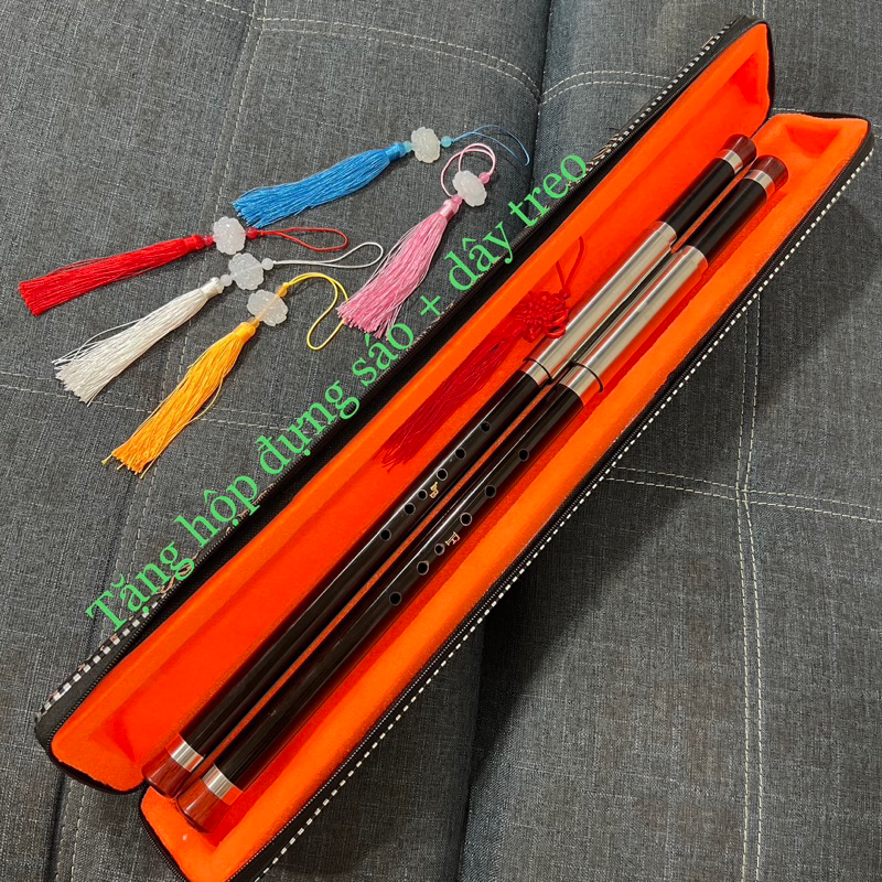 Sáo Mèo Kép Gỗ Mun