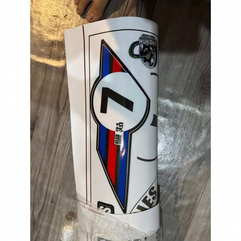 Tem số 7 dán xe điện xmen tem xịn 3 lớp 1 năm không bong tróc bay màu