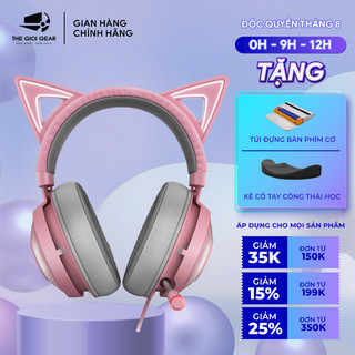 Tai Nghe Có Dây Razer Kraken Kitty Chroma Quartz ( Hồng ) - Hàng Chính Hãng - Bảo Hành 12 Tháng