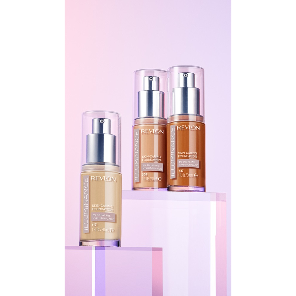 Kem Nền Chăm Sóc Da Illuminance™ - REVLON ILLUMINANCE SKIN-CARING FOUNDATION 5% SQUALENE HYALURONIC ACID