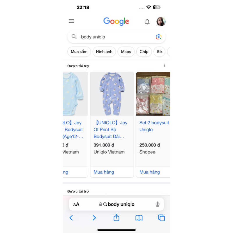 Bộ body uni qlo liền thân cho bé trai bé gái nhiều mẫu