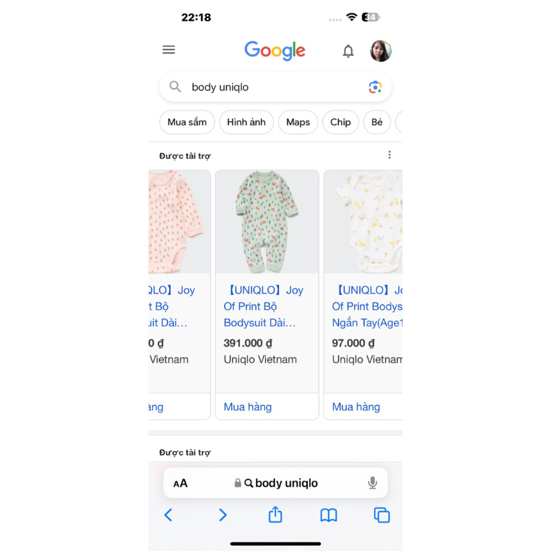 Bộ body uni qlo liền thân cho bé trai bé gái nhiều mẫu