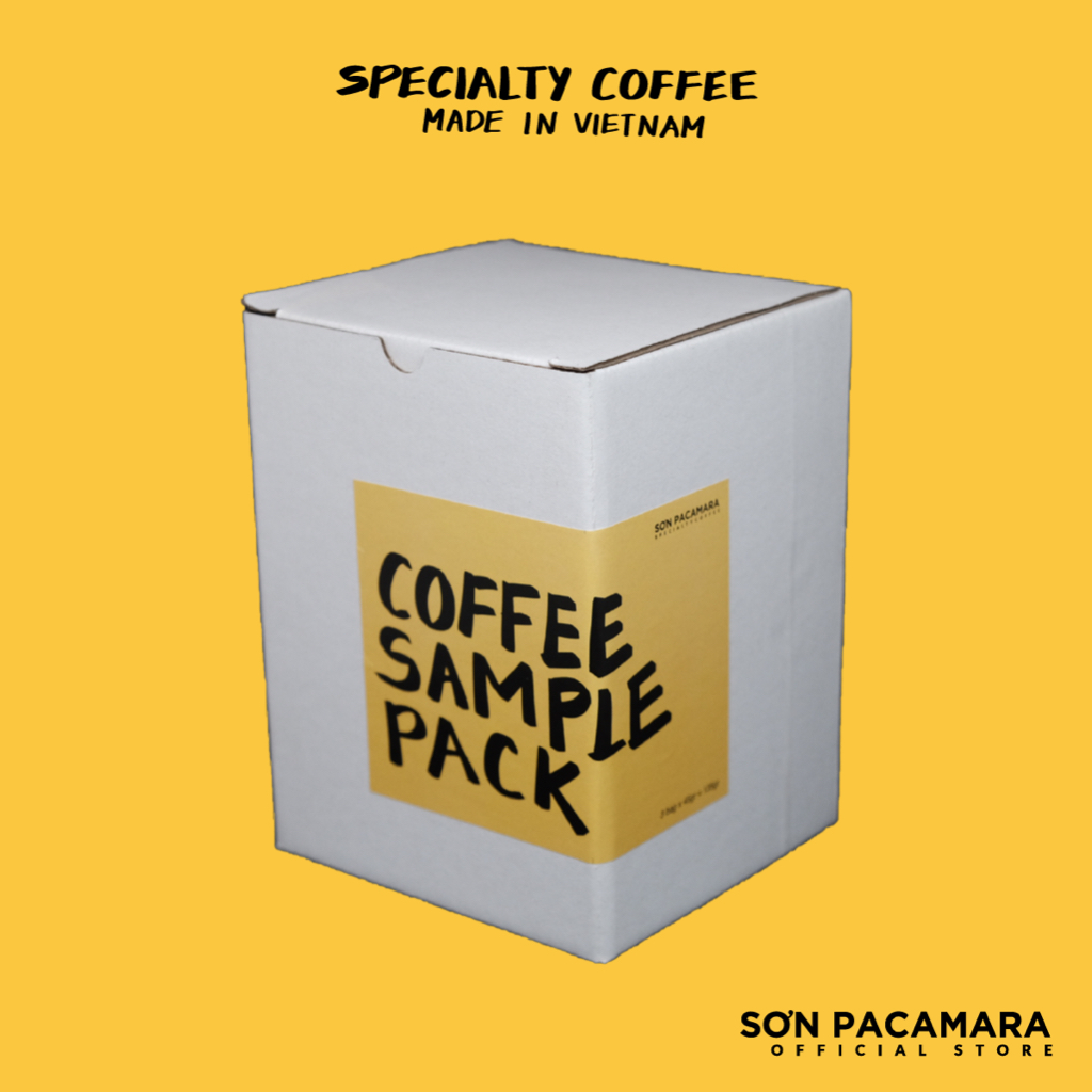 Hộp Cà Phê Sample 3 Mức Độ Rang - Từ Sơn Pacamara - Specialty Coffee Việt