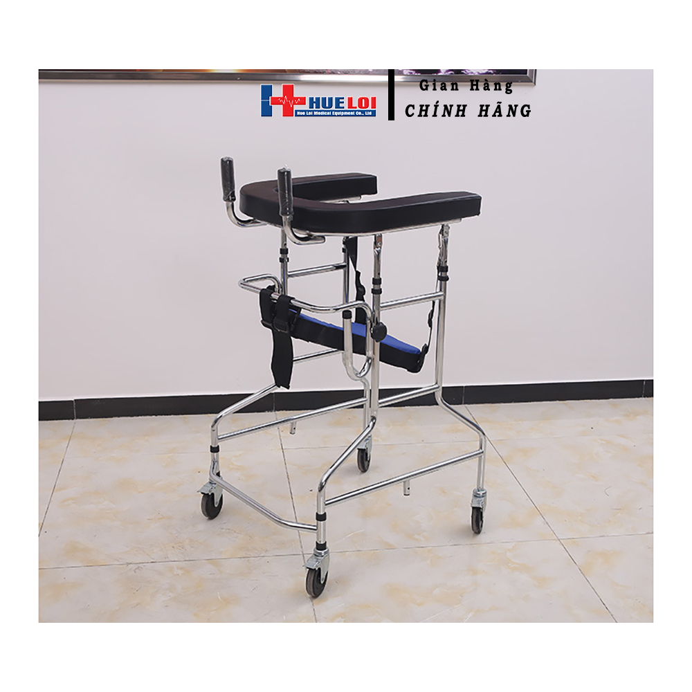 Khung Tập Đi HUELOI 4 Bánh Xe Tải Trọng 200Kg Chuyên Dùng Cho Người Tai Biến,Liệt