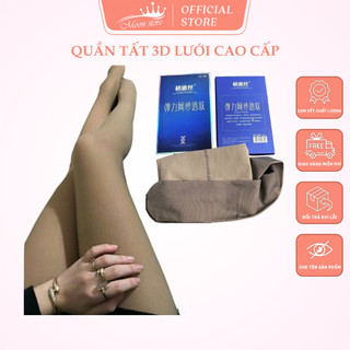 Quần tất nữ 3D lưới đánh lừa thị giác hộp xanh, cực đẹp và thật chân QT17