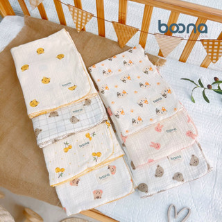 Khăn, chăn xô Muslin cao cấp chính hãng Boona đa năng 4 lớp, 2 lớp cho bé - Bibi Kids