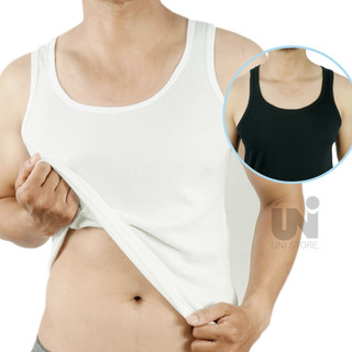 Áo ba lỗ nam trắng 100% Cotton không co dúm,không gây ngứa áo lót mặc trong trung niên, công sở- FreeShip