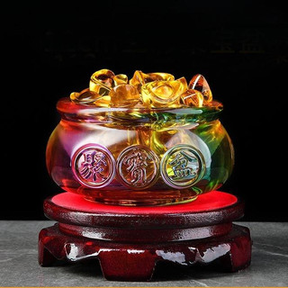  Bát tụ bảo phong thủy tài lộc thỏi vàng kim nguyên bảo may mắn tụ bảo bồn chiêu tài trang trí bàn làm việc văn phòng 