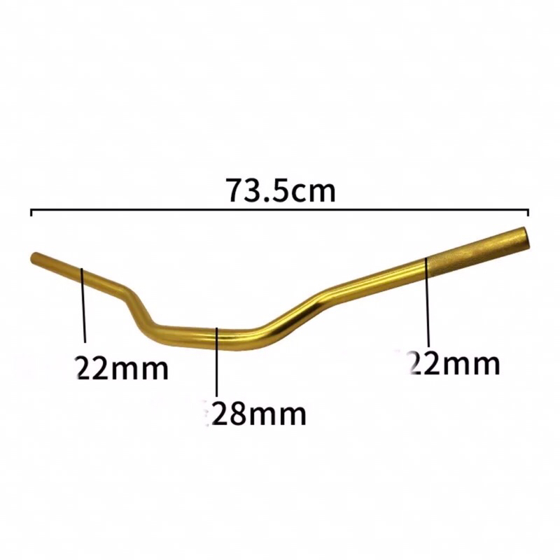 Ghi đông trung quốc riroma phi 28mm gắn xe máy xe điện