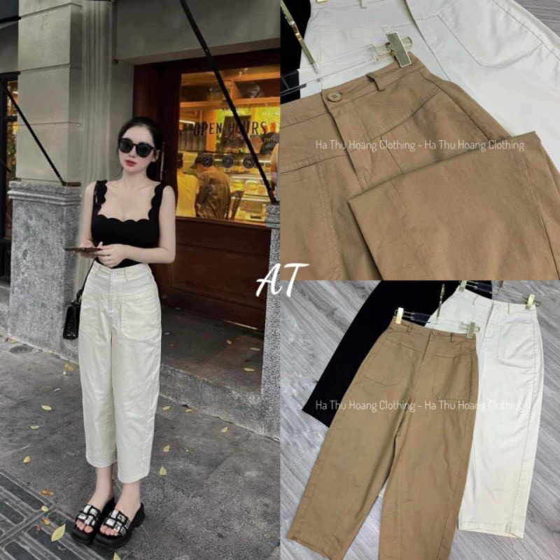QUẦN BAGGY KAKI JEANS LỬNG FROM BASIC HÀNG QCL1 MS25661