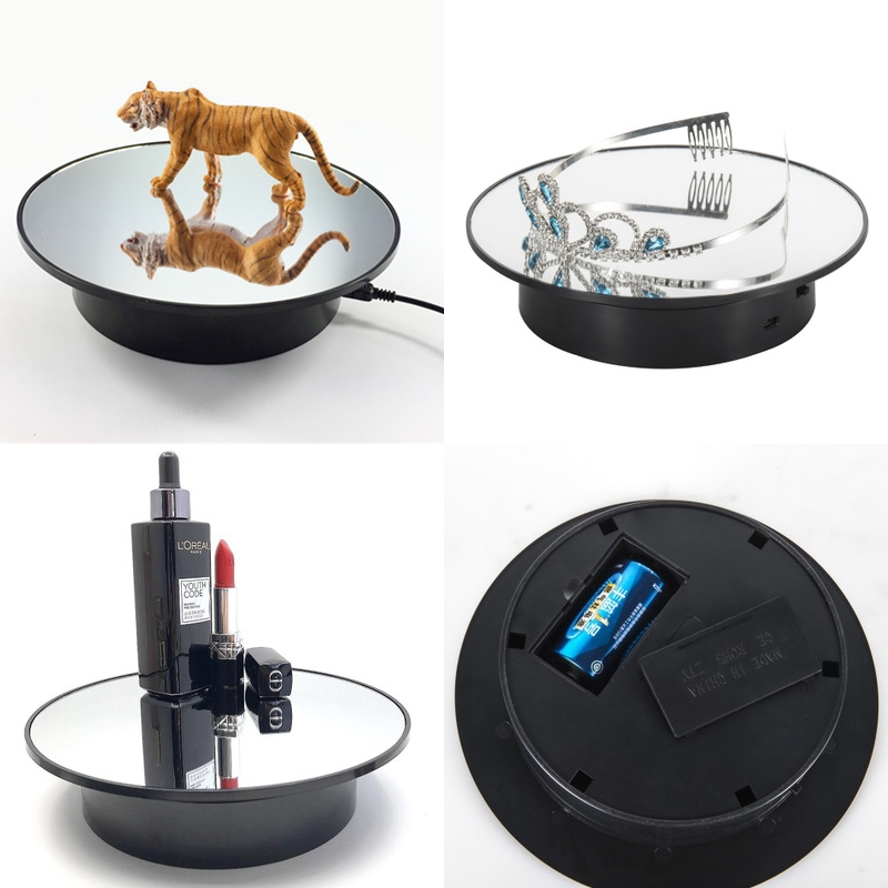 Bàn xoay, đế xoay 360, size 20CM,25CM,30CM, tải 3KG-6KG, xoay mô hình, kính mát, giày dép, túi sách, nón,Nguồn: PIN+ĐIỆN