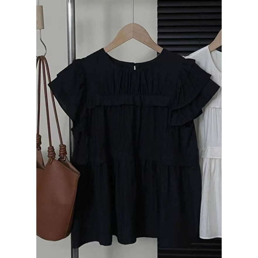 Áo sơ mi xếp tầng mềm mại  SOBIN Big Size cao cấp 50-90 KG, áo sơ mi nữ, SM050