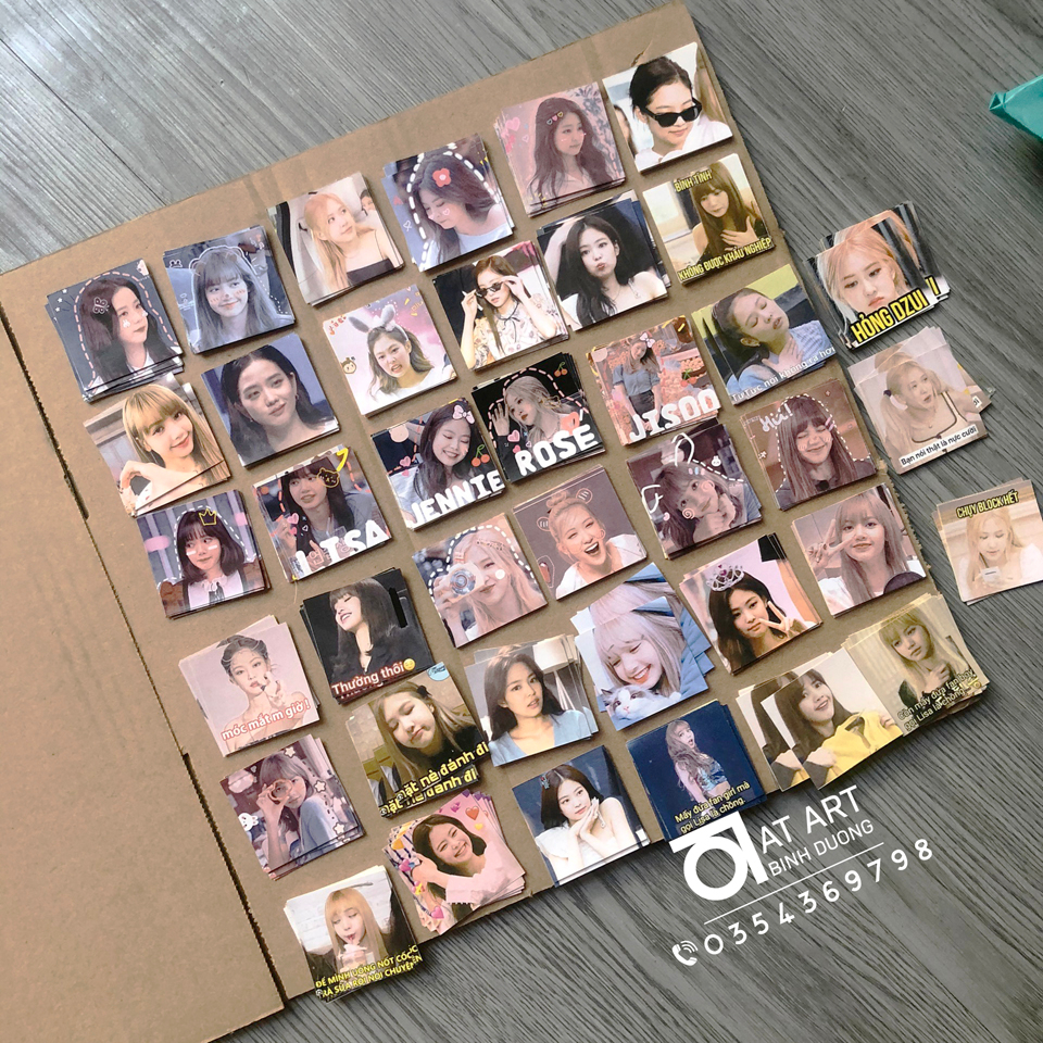 Set 36 sticker niêm phong blackpink - 4x4cm - tranbd