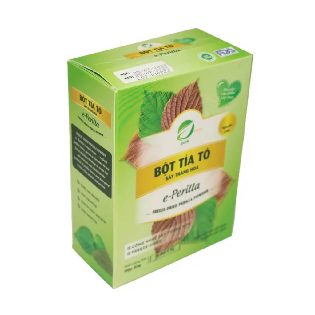 Bột Tía Tô Sấy Thăng Hoa e-perilla Eherbal- Đảm Bảo Hoàn Toàn 100% Dinh Dưỡng.