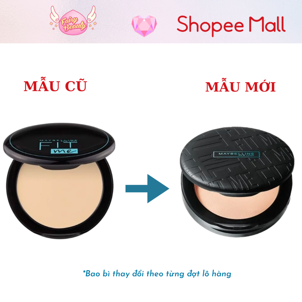 [MAYBELLINE NEW YORK] Phấn Nền Dạng Nén Che Phủ, Kiềm Dầu Và Chống Nắng 12H SPF28 Fit Me Compact 6g