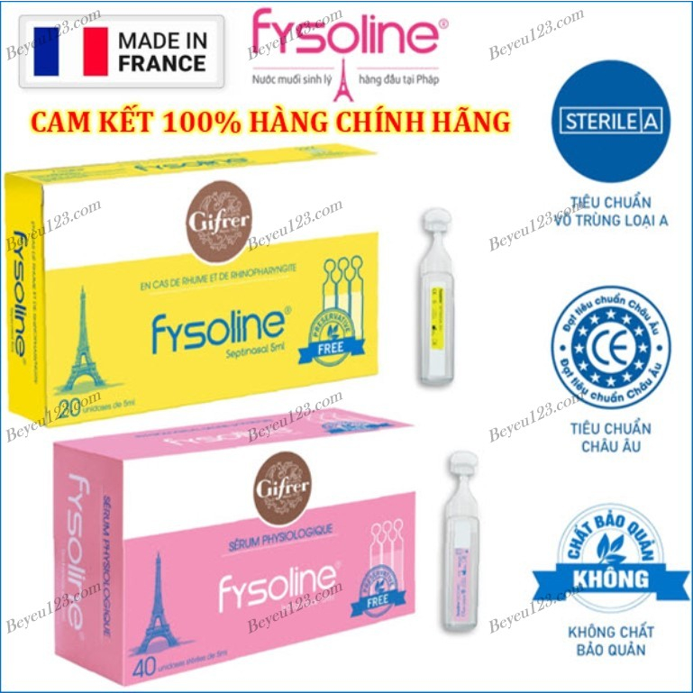 Fysoline - Nước Muối Sinh Lý Pháp - An Toàn Cho Trẻ Sơ Sinh SHC