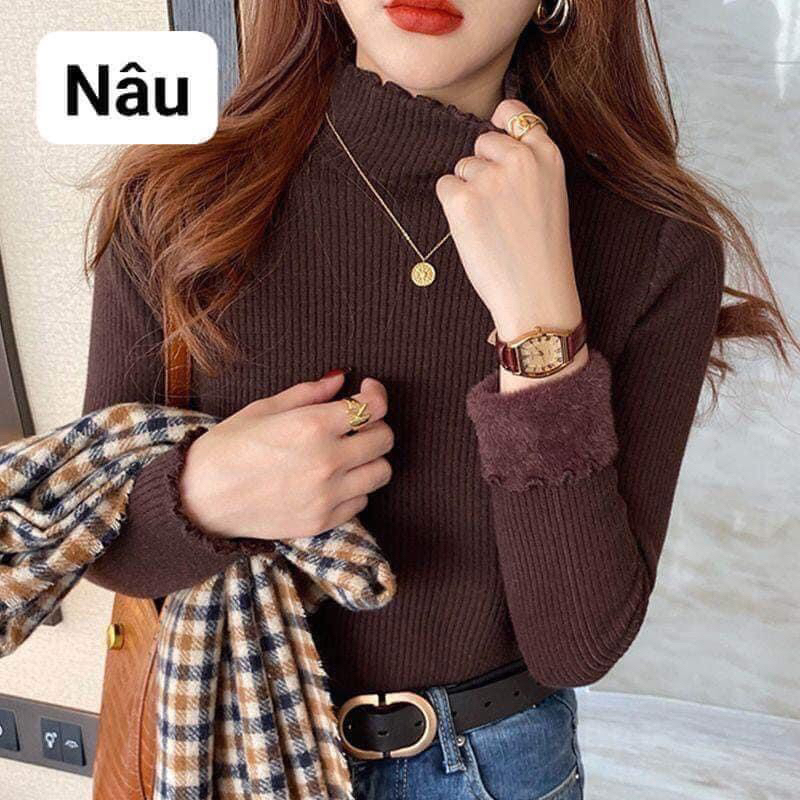 ÁO LEN LÓT LÔNG ẤM ÁP SUỐT MÙA ĐÔNG