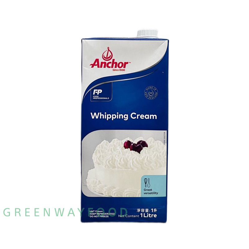 Kem Whipping cream Anchor 35.5% béo hộp 1 lít