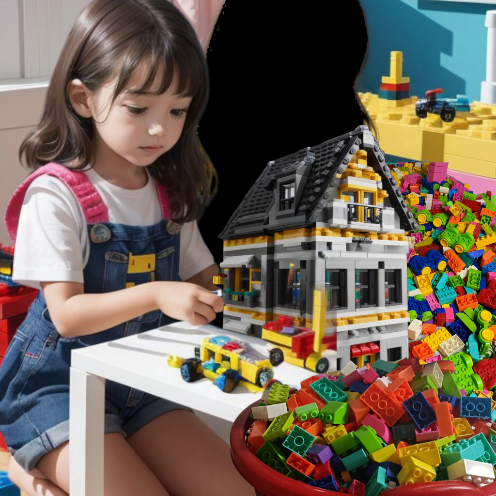 LEGO Xếp Hình Bán Cân Gạch Lê Gô lắp nghép đồ chơi trong phòng cho trẻ em