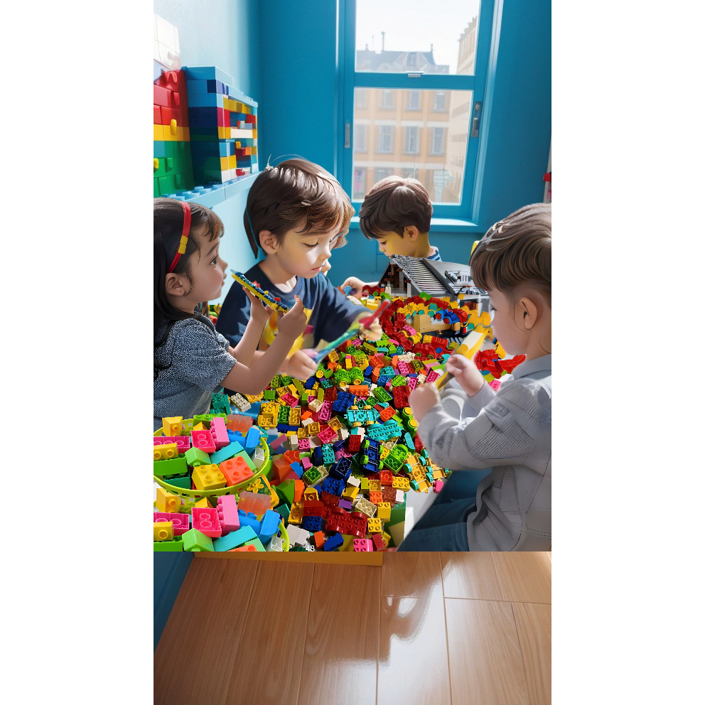 LEGO Xếp Hình Bán Cân Gạch Lê Gô lắp nghép đồ chơi trong phòng cho trẻ em
