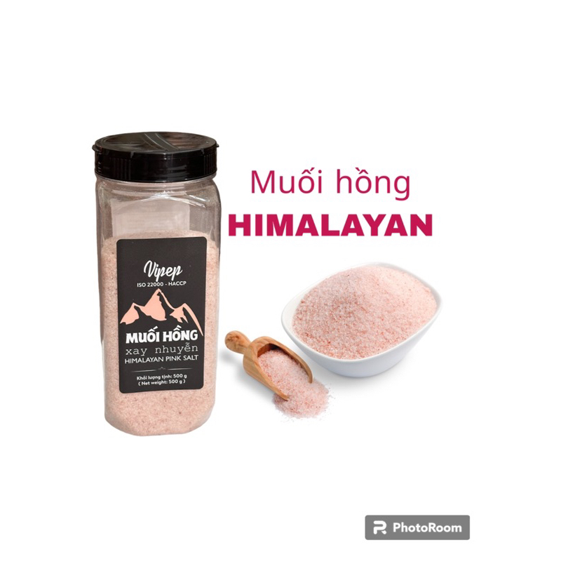 muối hồng - muối hồng himalayan - muối hồng 500g