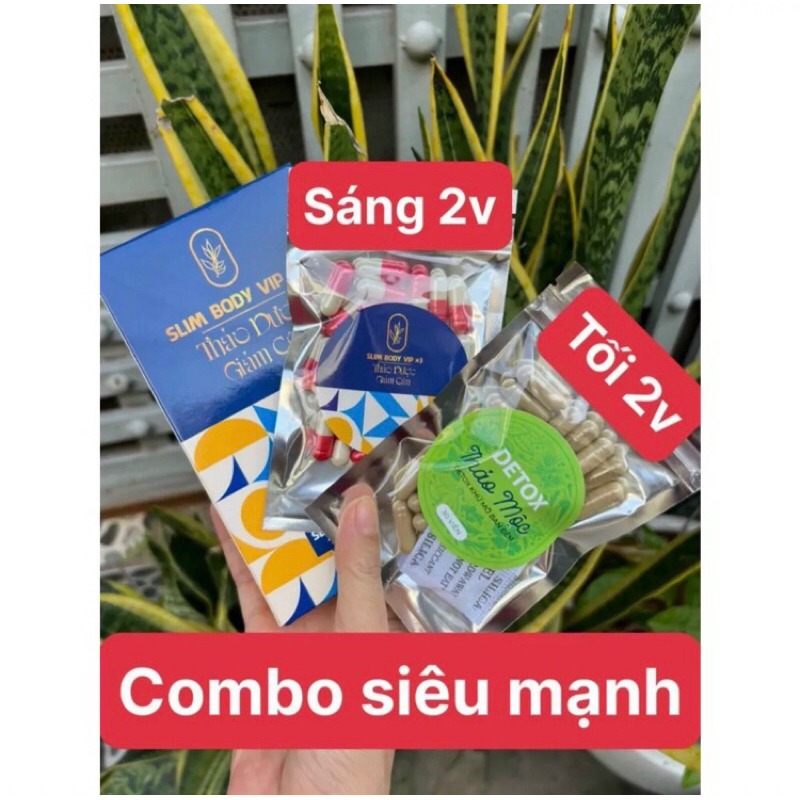 Giảm Cân Slim Body Vip X3 + Tặng Detox Đêm Giảm Nhanh