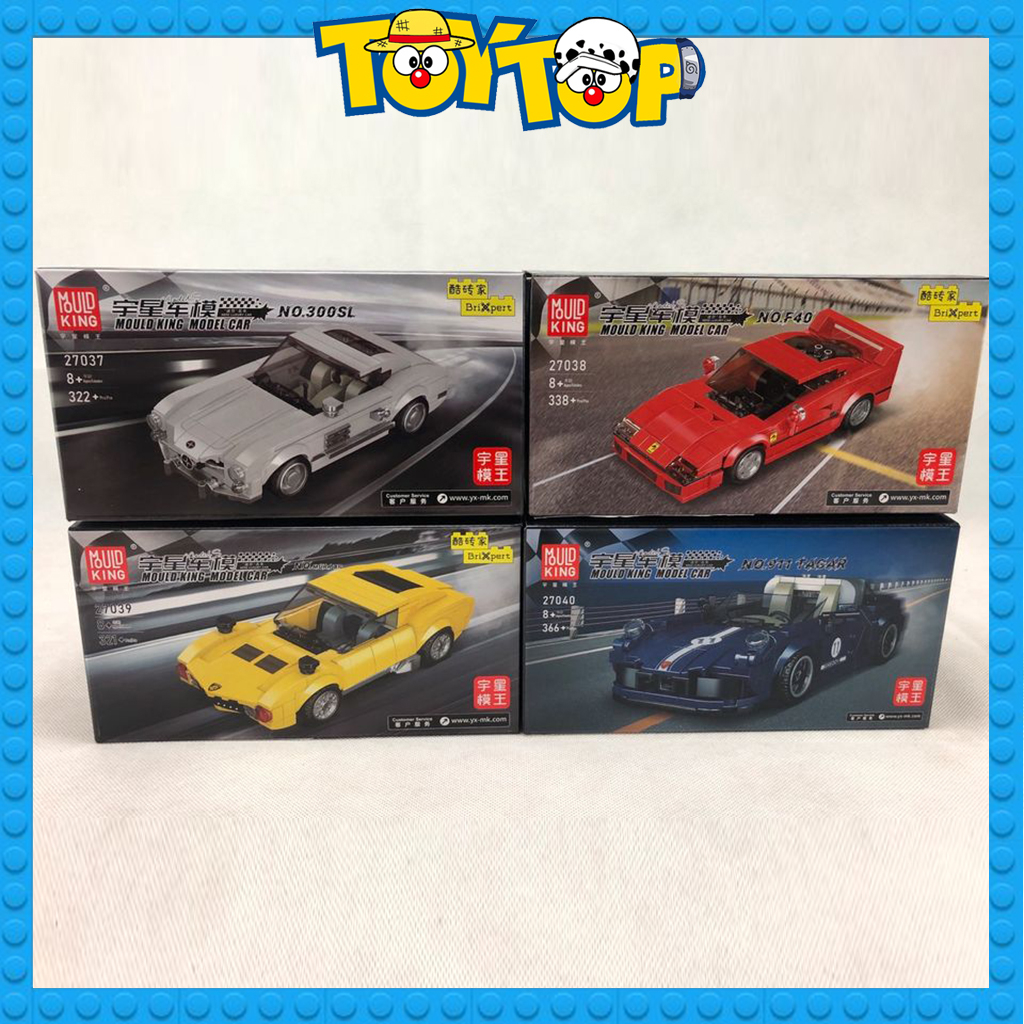 Đồ chơi lắp ráp siêu xe ô tô mini xếp hình của Mould King tỉ lệ 1:32