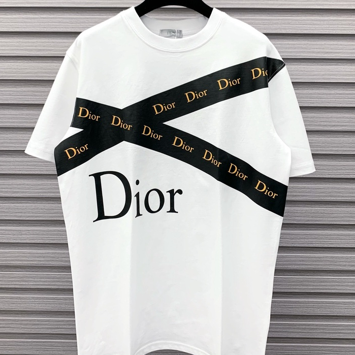 Áo Phông Trơn Di0r họa tiết in chéo, Áo Thun Tay Lỡ Logo In Chìm Chất Cotton Dày Dặn Form rộng Unisex thấm hút mồ hôi