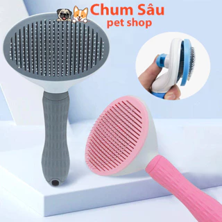 Lược chải lông mèo chó có nút bấm CLEAN CHÍNH HÃNG chải lông mèo chó