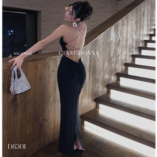 Đầm Ôm Body Đan Dây Hở Lưng - D8301