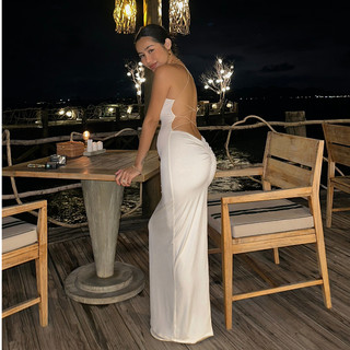 Đầm Ôm Body Đan Dây Hở Lưng - D8301