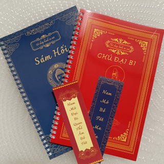 Sổ tay chép kinh Chú Đại Bi, Sám Hối - Tuệ Tâm (Bộ 2 Cuốn)