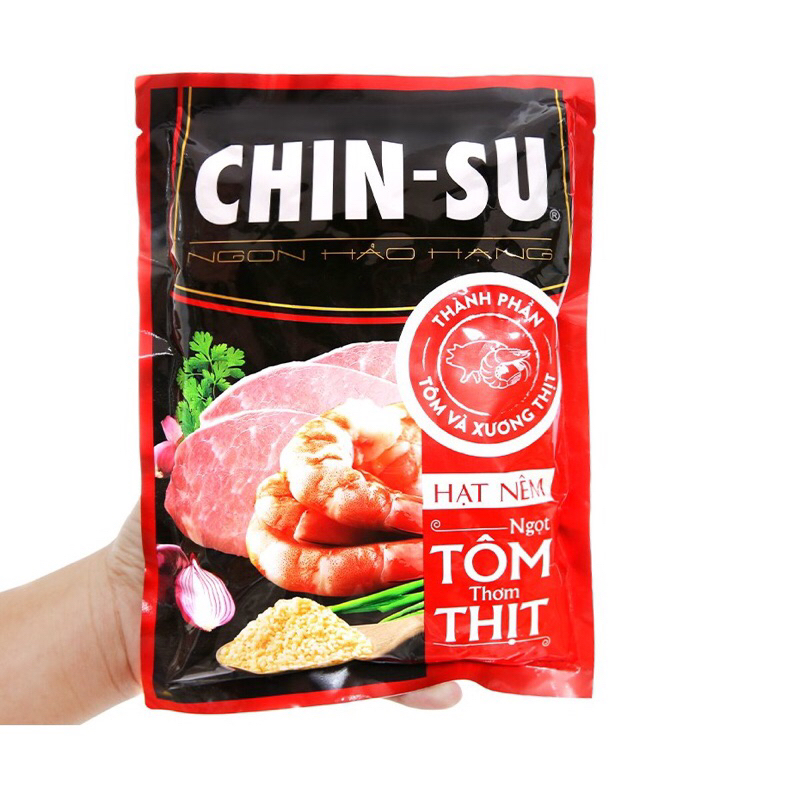 Hạt nêm ngọt tôm thơm thịt Chinsu gói 900g tặng  thêm 25%giá không đổi  so với gói  900g