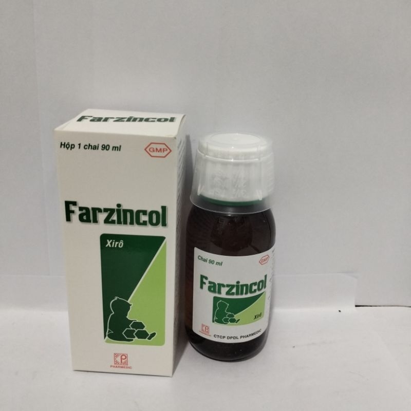 Farzincol siro ,bổ sung kẽm, hỗ trợ tiêu hoá, tăng đề kháng chai 90ml