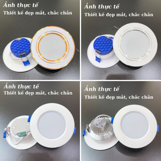 Đèn LED âm trần downlight 7w/9w 3 chế độ (NGUỒN LIỀN)