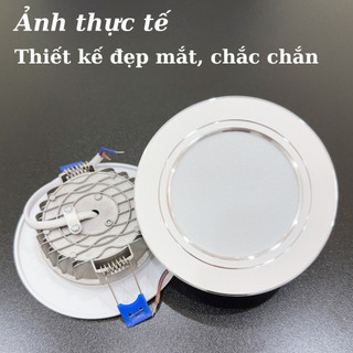 Đèn LED âm trần downlight 7w/9w 3 chế độ (NGUỒN LIỀN)