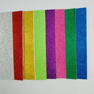 Tệp 10 tờ xốp kim tuyến có keo