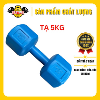 Tạ tay nhựa bát giác Reefit 5kg có ruột (PHUCTHANHSPORT)