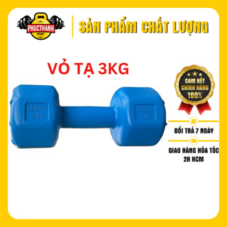 Vỏ tạ tay nhựa bát giác Reefit 3kg không ruột