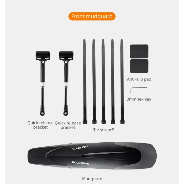 Dè chắn bùn cho xe đạp MTB 26 - 27.5 - 29 inch RockBros trước / sau