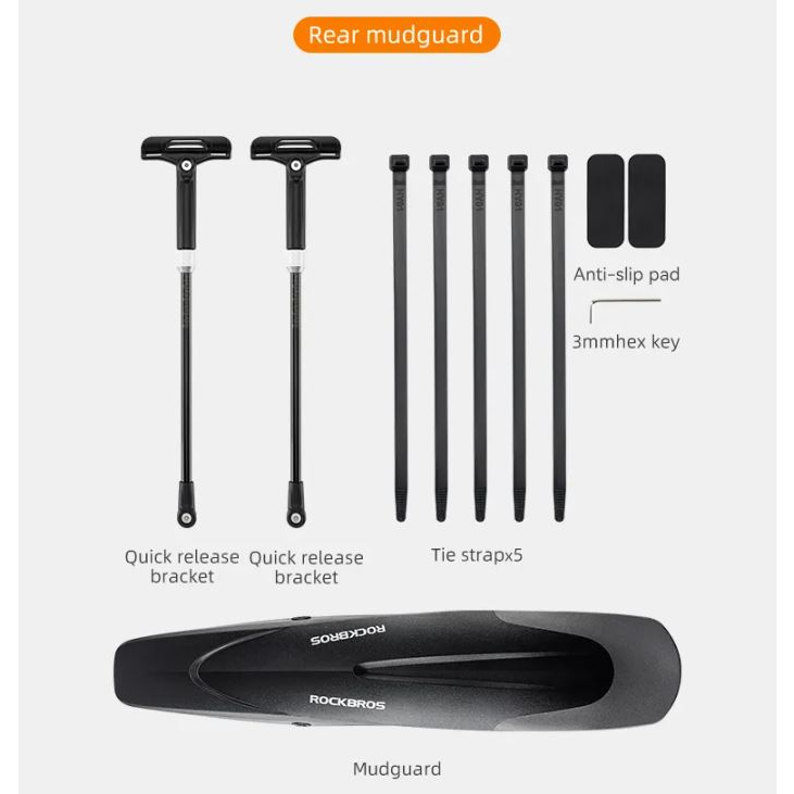 Dè chắn bùn cho xe đạp MTB 26 - 27.5 - 29 inch RockBros trước / sau