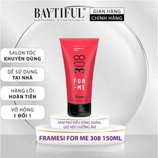 Kem tạo kiểu giữ nếp tóc uốn xoăn sóng soăn FOR-ME 308 CREAM 150ml siêu dưỡng ẩm tóc bóng mượt chống rối tạo phồng