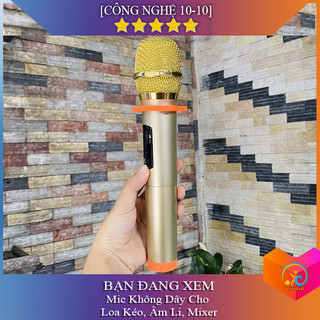 Micro Không Dây 2906 TV1900 Karaoke Cho Loa Kéo, Ampli Loại Tốt Hát Nhẹ
